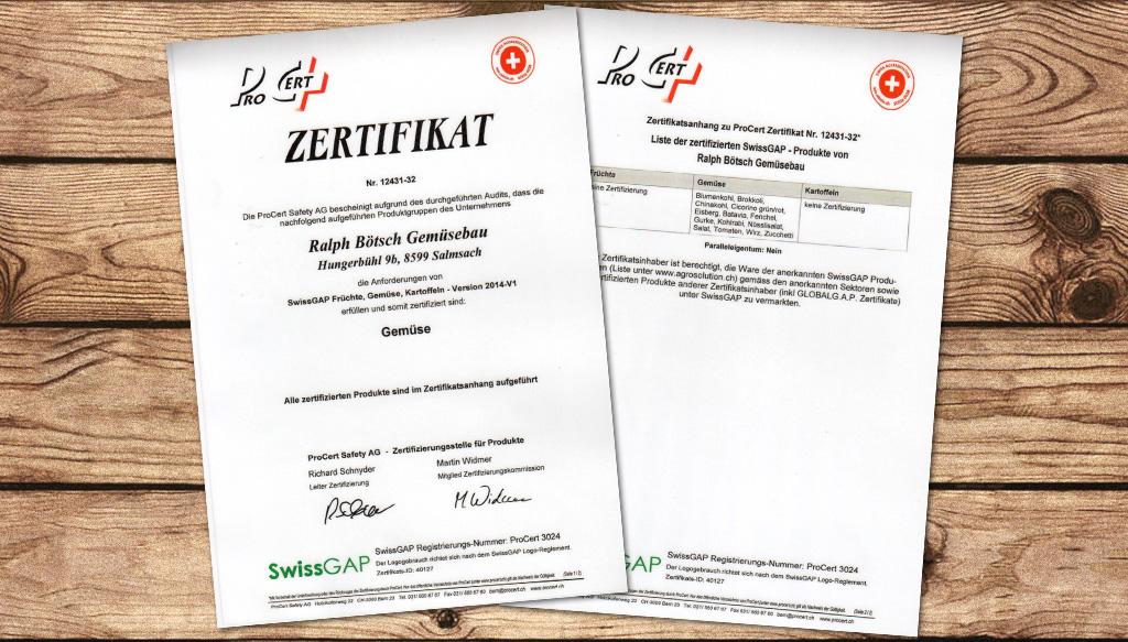 ProCert Zertifikat